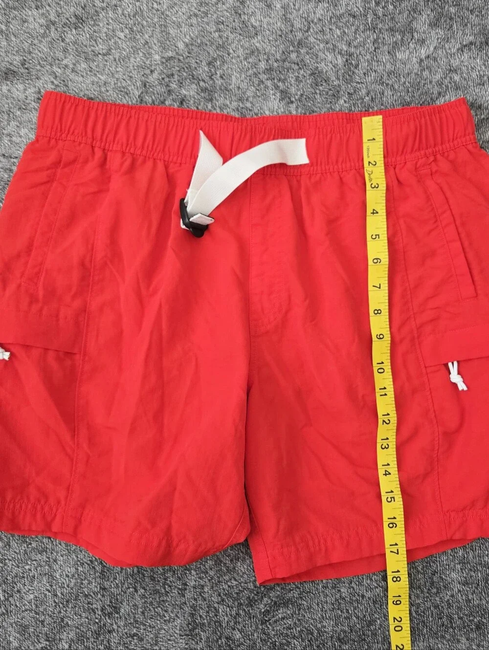 The North Face Class V Pull-On Shorts Red Men's Size L Swim Trunks Lined EUC